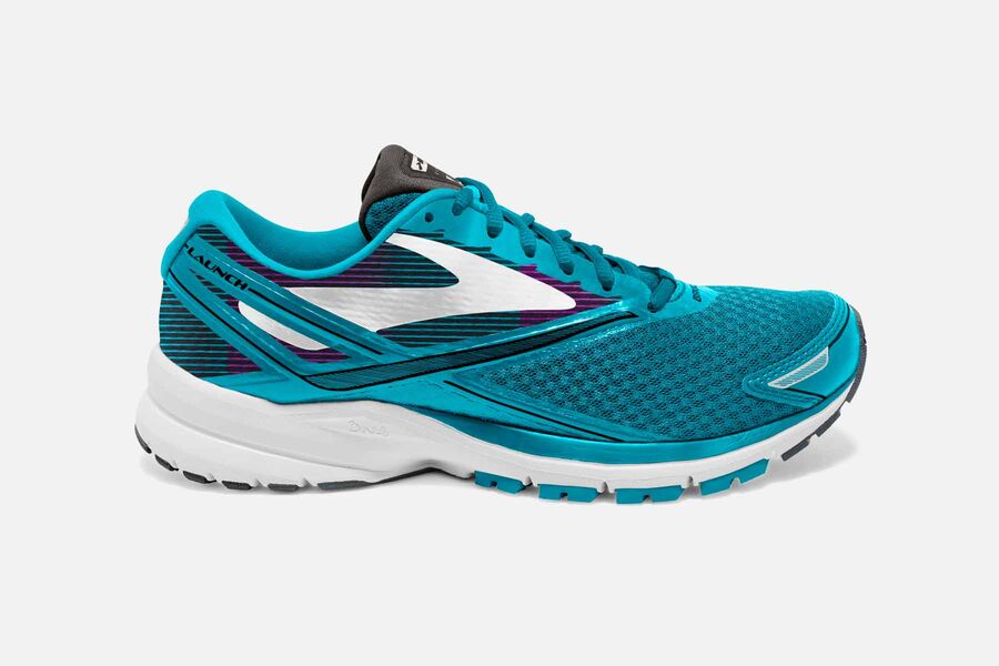 Brooks Damen Launch 4 Laufschuhe Blau Sale 641-926578